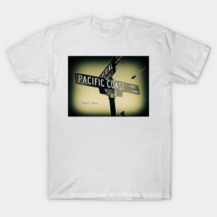 Pacific Coast Highway, El Segundo, California by Mistah Wilson T-Shirt